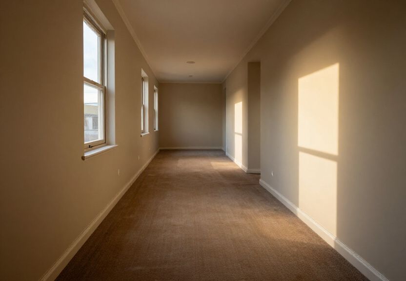 Restored living room in Camperdown with dry walls and clean carpet